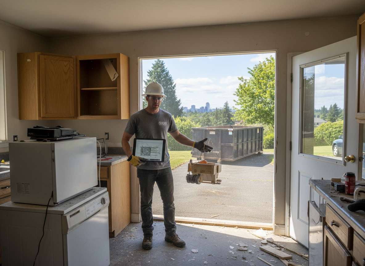 How to Size a Dumpster for a Gresham Kitchen Remodel